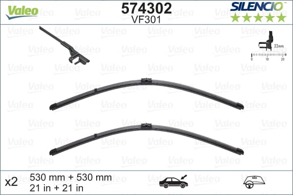 Sılecek Supurgesı 530 / 530Mm (Muz Tıp) Passat Superb (Swf)