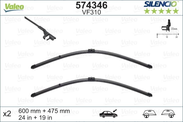 Sılecek Supurgesı 600 / 475Mm (Muz Tıp) Golf V (Swf)