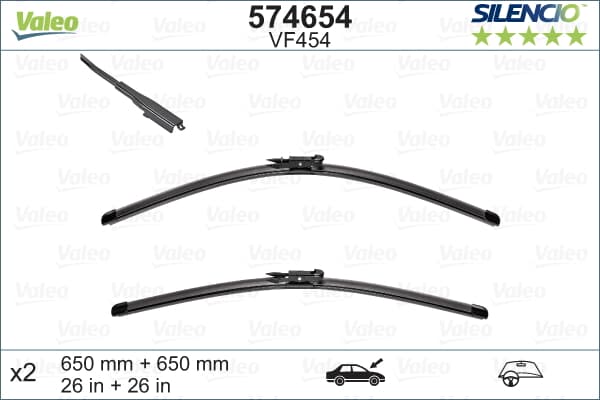 Sılecek Supurgesı (X2) 650 / 650Mm Muz Tıp Audı Q7 (Swf)