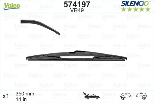 Sılecek Arka (X1) 350Mm Kangoo Laguna Iıı Megane Iıı X3 C4 Focus P206 P406 (Swf)