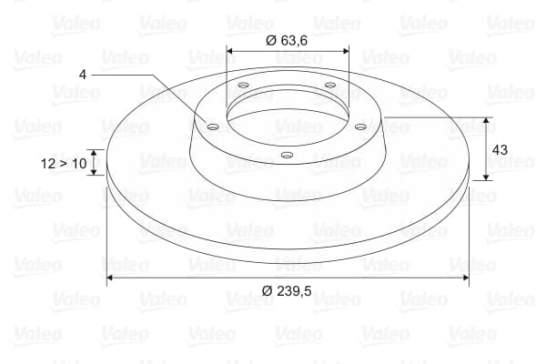 On Fren Aynası Fıesta Iıı / Iv 89>000 Ford Ka 96>00 Mazda 121 Iıı 96>03 Olcu : (240 X 12 * 4B) (Takım)