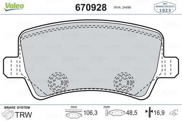 Fren Balatası Arka S-Max 09> 06> Galaxy Iıı 06> / S60 10> S80 06> V60 V70 06> Xc60 08> Xc70 06> / Ra