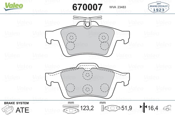 Fren Balatası Arka Laguna 01> Latıtude 11> Vel Satıs 02> Espace 02> / Vectra C 02>08 02>08 Sıgnum 03