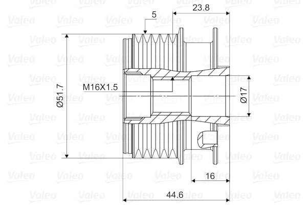 Alternator Kasnagı A-Class W168 01>04 Vaneo 414 02>05