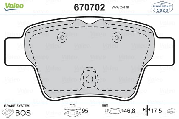 Arka Fren Balatası P307 C4 C4 Coupe P207 1,4 16V,1,6 16V,1,6 Hdı 110 Fap,1,6 Hdı 90 2,0 16V,2,0 Hdı 