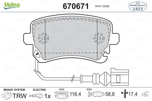 Arka Fren Balatası (Fıslı) Transporter T5 / T6 1,9 / 2,0 / 2,5Tdı 03>