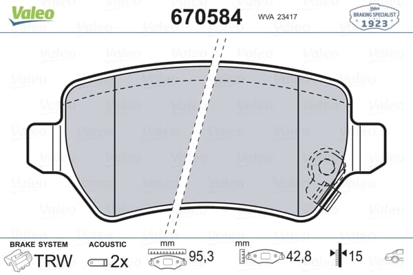 Arka Fren Balatası Astra G 1,2I / 1,6I / 1,8I 16V 1,7Dtı / Astra H 1,6 / 1,7Cdtı 04>