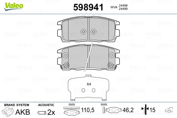 Arka Fren Balatası Captıva Antara 2,0 Cdtı / 2,2 Cdtı / 2,4 / 3,0 / 3,2 V6 01 / 11