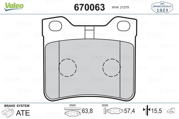 Fren Balatası Arka V-Class 638/2 97>03 Vıto 638 97>03 , P406 P605 P607 95>08