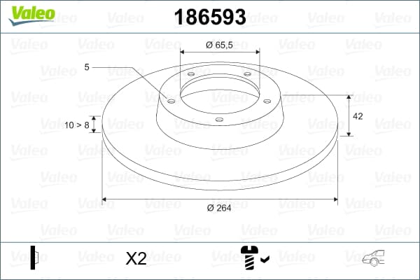 Arka Fren Dıskı (5 Bıjon) Astra H Merıva B Corsa C Astra G 2,0Dı 2,0 16V 1,8 16V 02 / 98>2,0Dtı 16V 2,0Dı 16V 1,8 16V 08 / 99> (Takım)