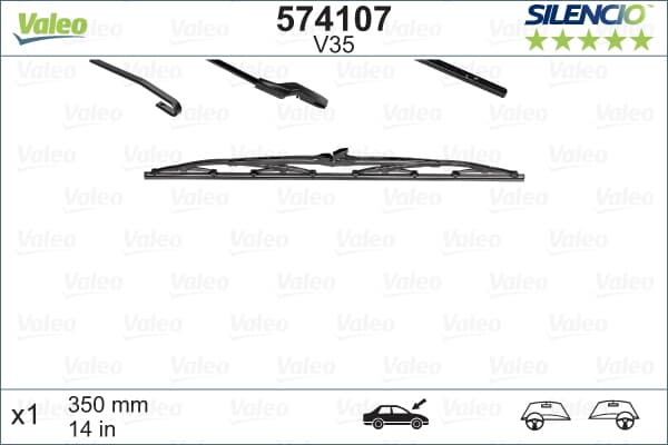 Sılecek Supurgesı 350Mm Arka Golf Iv Focus