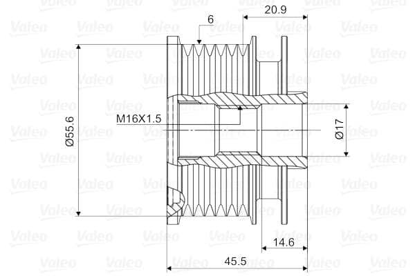 Alternator Kasnagı A4 01>05 A6 02>05 Alt Alz Bfb