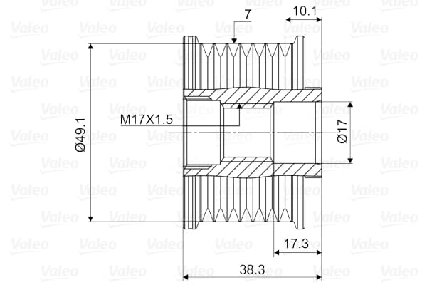Alternator Kasnagı W204 08>14 W205 14>18 Vıto W447 14> Vıto W639 10> ,  Movano Master Iıı Megane Iıı