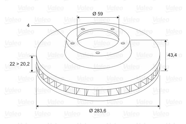 On Fren Aynası (Dıskı) Bravo I Iı Croma Doblo Idea Lınea Marea Stılo Alfa 155 1,2 / 1,3 / 1,4 / 1,6 / 1,8 / 1,9 / 2,0 (284Mm) (Takım)