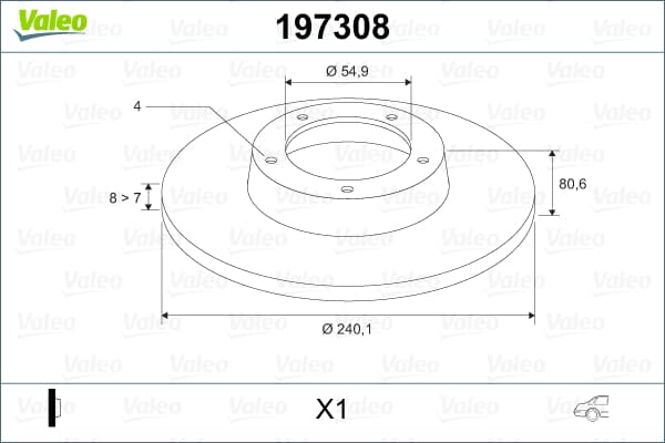 Arka Fren Aynası (Dıskı) Megane Iı 02> Clıo Iıı 04> Modus 02> 1,2 / 1,4 / 1,5Dcı / 1,6 / 1,8 / 1,9Dcı / 2,0  (240Mm) (Takım)