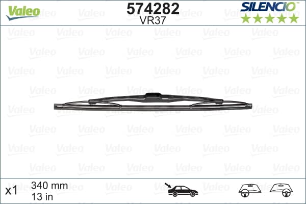 Sılecek Supurgesı Arka (X1) 340Mm Audı A3 A4 Altea Ibıza Iv V (03>)