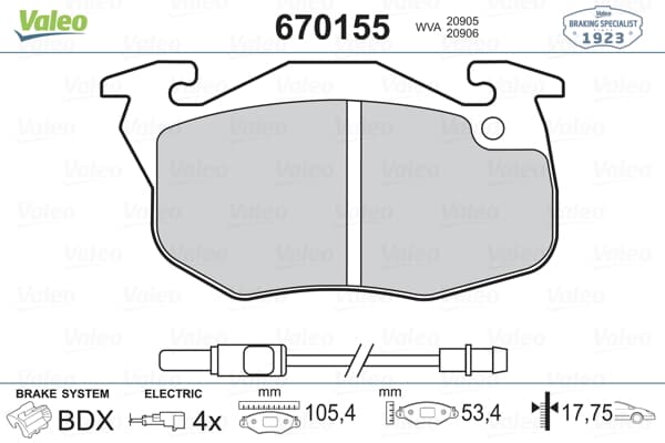 On Fren Balatası R9 Ym R19 Clıo Iıı Express Saxo 1.0I.1.1I.1.4I Saxo P106 P306 P405