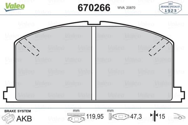 On Fren Balatası Toyota Corolla 1.3 1.6 Karburatorlu 1988-1997 Corona 1988-1991 (At171 191)