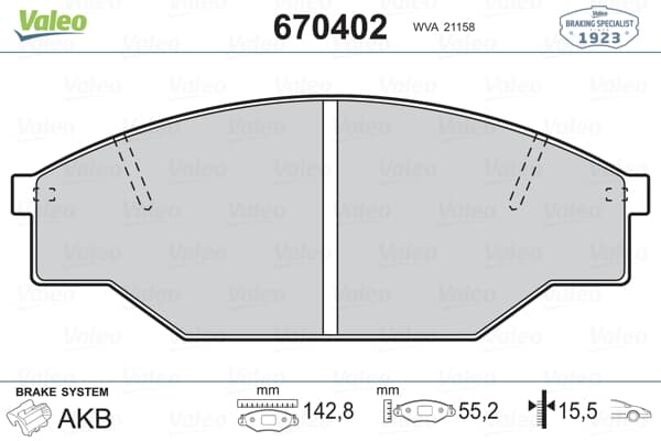 On Fren Balatası Toyota Hıace Iı 84>90 Hılux Iv 01>04 Dyna 85>95 Lıteace 86>92