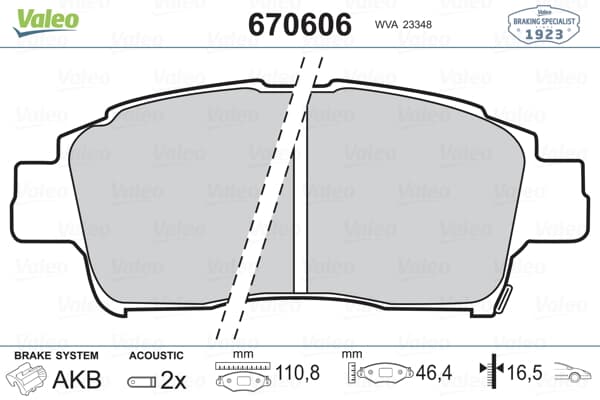 On Fren Balatası Toyota Yarıs 99-05 Corolla Verso Vvtı 2001->