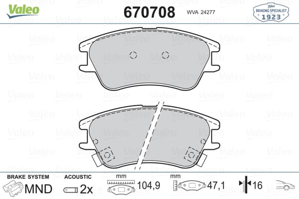 Fren Balatası On Atos 98->