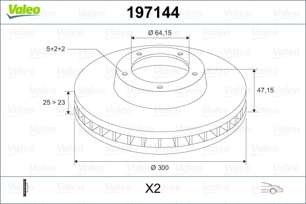 On Fren Dısk Aynası Havalı Honda Cıvıc Vı Hb 2,0 Type R 01-06 (300X5) (Takım)