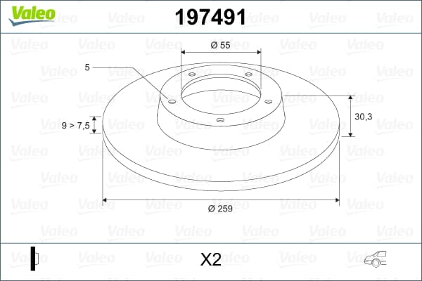 Arka Fren Aynası Duz 260X5 Lexus Ct 10> Trezıa 11> Prıus 09> Verso 10>16 (Takım)