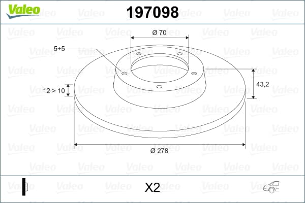 Fren Dıskı Arka 500 X 14> / 159 05> Gıulıetta 10> Spıder 06>10 Brera 05> Jeep Renegad 14> Alfa Romeo Tonale 1.5 Hybrıd 22> Duz 278Mm (Takım)