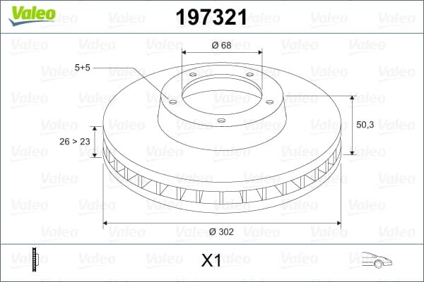 On Fren Dısk Aynası Havalı Volvo  S70 96> V70 C70 98> 850 91> (Takım)