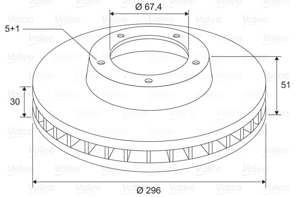 On Fren Dıskı Havalı Insıgnıa 16 Inch Jant Icın 296Mm (Takım)