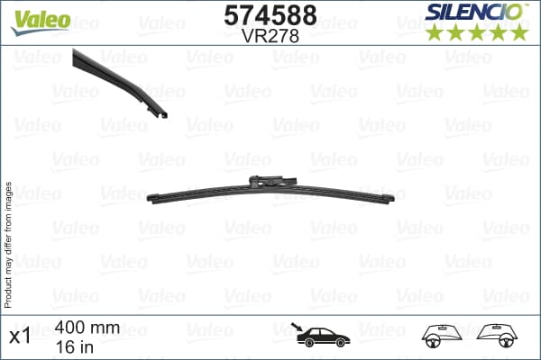 Sılecek Supurgesı Arka Cam Opel Vıvaro B / Aerotwın 400 Mm Trafıc Iıı