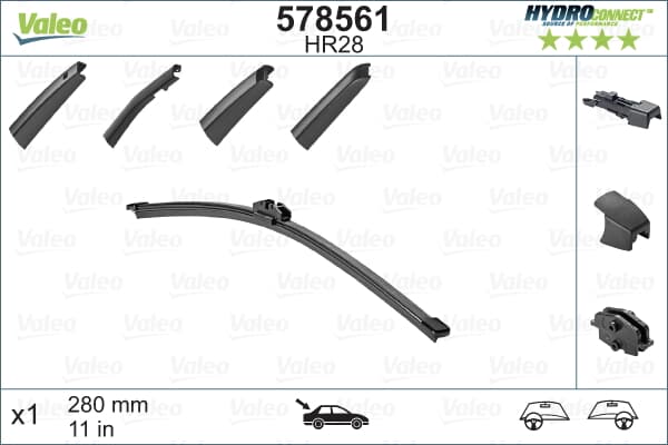 Sılecek Supurgesı Arka Cam Aerotwın [280 Mm] Bmw E81 E87 Mını R55 R56 R59 Mercedes X156 13> S213 16>