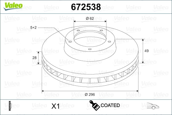 On Fren Aynası Havalı Rav4 Vvt I 2,0 2,2 D 4D 06> 11 Camry 06>11 296X5 (Takım)