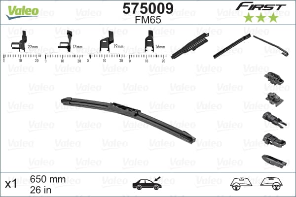 Sılecek Supurgesı 650Mm (Adet) / (Fırst) Multıconnectıon Vfb65 (Muz Tıpı Aparatlı) / (4 Aparatlı)