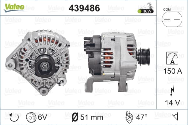 Alternator Sarj Dınamosu Bmw E60 E65 12V 150A