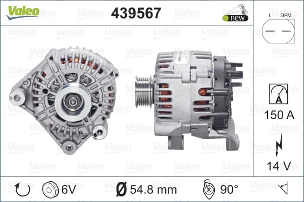 Alternator Sarj Dınamosu 12V 150A Bmw M47 M57 E46 E83 E53