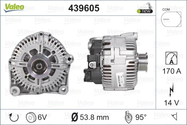 Alternator Sarj Dınamosu Bmw  X5 E70  X6 E71 M57 N57 12V 170A