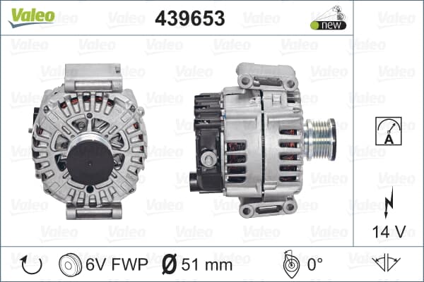 Alternator (14V 180A) W204 08>14 S204 08>14 W212 09>16 C207 09>16 Vıano W639 10>