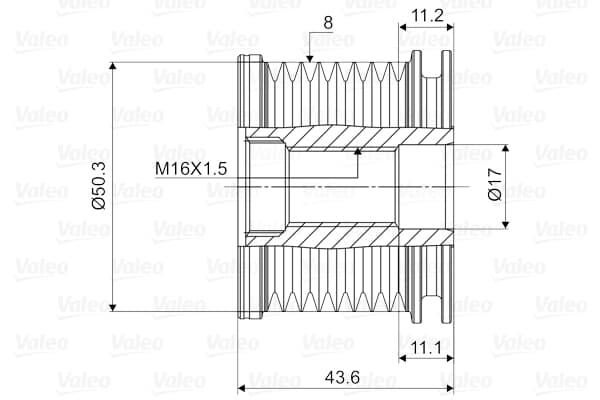 Alternator Kasnagı X164 09>12 W164 05>09 W251 06>12