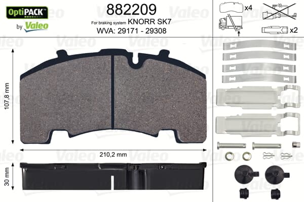 Dısk Fren Balatası Bpw Sb4309