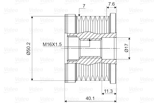 Alternator Kasnagı X164 09>12 W211 06>08 W221 09>13 W164 09>11