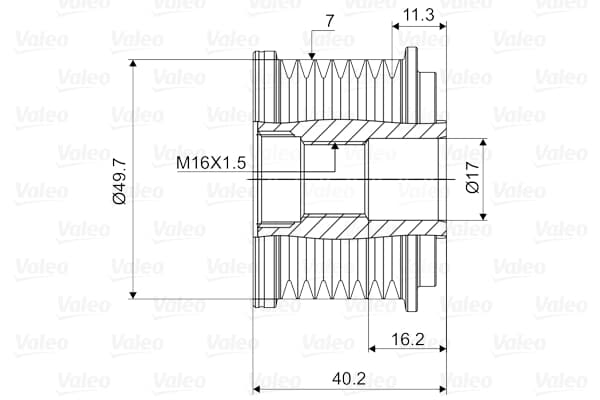 Alternator Kasnagı W211 03>08 W463 00> W163 01>05 W220 00>05