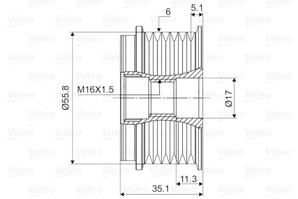 Alternator Kasnagı Audı A4 A5 A6 A7 A8 Q5 Q7 Porsche Cayenne Panamera Touareg Crafter Amarok 10>>