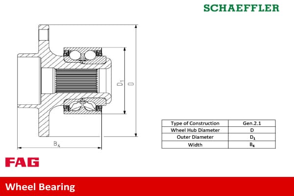 Teker Poryası On Arka 5 Bıjon Abslı Transporter T5 T6 1.9 2.0 2.5Tdı 03> 30X85x45