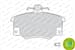 FREN BALATASI ON (104 MM) FIAT PUNTO TEMPRA TIPO UNO 90-