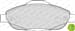 On Fren Balatası P308 P3008 1,4 16V / 1,6 16V / 1,6Hdı 09 / 07>