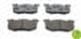 Arka Fren Balatası R9 R11 R19 Clıo I Iı Megane I Symbol Saxo Xsara P306 P309 1,6 / 1,8 / 2,0