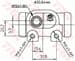 TEKER SİLİNDİRİ SOL PEUGEOT P306 93- CITROEN XSARA ZX (CAP:20.6 MM)