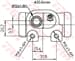 TEKER SİLİNDİRİ SOL PEUGEOT P306 93- CITROEN XSARA ZX (CAP:20.6 MM)