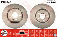 FREN DISKI ARKA (5D 300MM)  A4  A5  A6  A7  Q5  07-